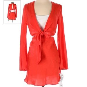 ASOS Orange Cut Out Dress